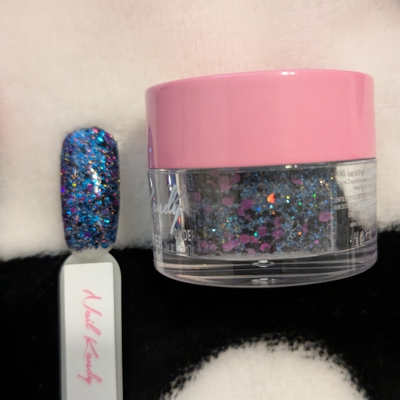 Nail Kandy Halloween Nail Dip Powders Gift Set - Purple and Blue Glitter - New - Picture 4 of 10